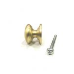Satin/Brushed brass Victorian cabinet knob 25 mm - Image 2